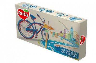 Бумажные салфетки "Ruta", 2 слоя, ассорти, упакованы по 80шт
