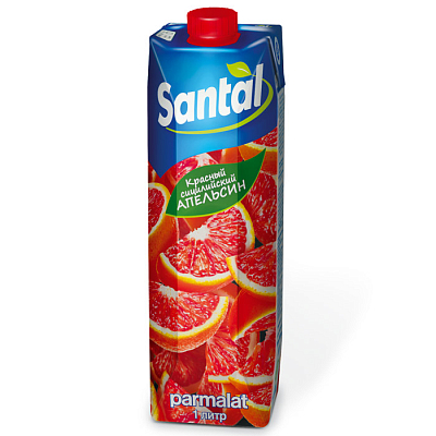 Сок "Santal" Красный сицилийский апельсин, 1л