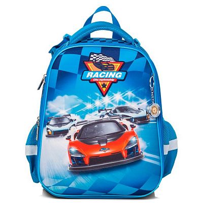 Рюкзак "Hatber", 37x29x17см, EVA-материал, 2 отделения, 2 кармана, серия "Ergonomic - Racing"