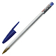 Ручка шариковая "Staff Basic BP-04", 1мм, синяя, прозрачный корпус