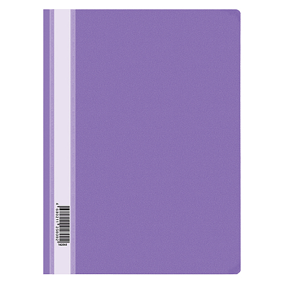 Папка-скоросшиватель пластиковая для документов "OfficeSpace", А4, 160мкм, прозрачный верх, фиолетовая