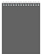 Блокнот "BG", 60л, А6, клетка, на гребне, серия "Для конференций", серый