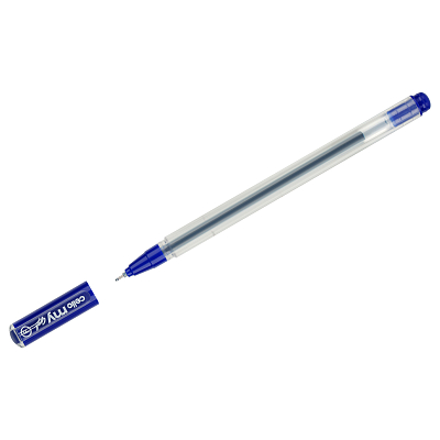 Ручка гелевая "Cello My Gel", 0,5мм, синяя, прозрачный корпус