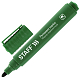 Маркер перманентный "Staff Basic PM-125", 3мм, круглый наконечник, спиртовая основа, зелёный