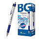 Ручка шариковая автоматическая "BG Spectra Ultra G", 0,7мм, синяя, прозрачный корпус