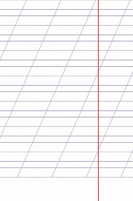 Тетрадь "Hatber Premium", 12л, А5, 80гр/м2, косая линия с дополнительной горизонтальной, на скобе, серия "Панда - Тетрадь"