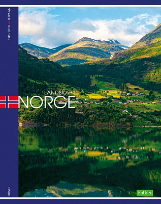 Тетрадь "Hatber Eco", 48л, А5, клетка, на скобе, серия "Nord"