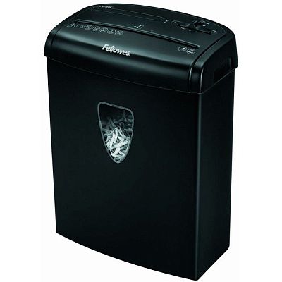 Шредер Fellowes® PowerShred® H-8C, DIN P-4, 4х35мм, 8лст., 15лтр.,уничт.: скобы,скр., пл.карты