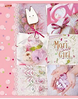 Тетрадь 48л А5ф клетка на скобе серия -Sweet mori girl-