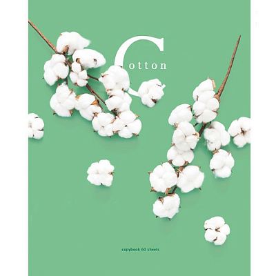 Тетрадь общая "BG", 60л, А5, клетка, лак, на скобе, серия "Mint Gloss"