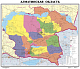 Карта Алматинской обл. политическая 65*79, ламинированная