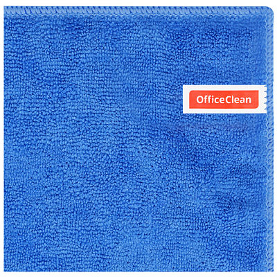 Тряпка для мытья пола из микрофибры "OfficeClean Luxe", 70x100см, голубая, в пакете