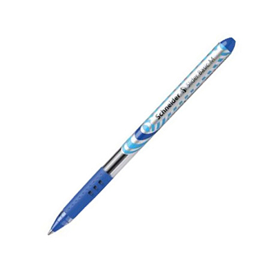 Ручка шариковая "Schneider Slider Basic M", 1мм, синяя, прозрачный корпус
