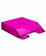 Лоток пластиковый горизонтальный для документов А4 "Стамм", серия "Каскад Слива", фиолетовый