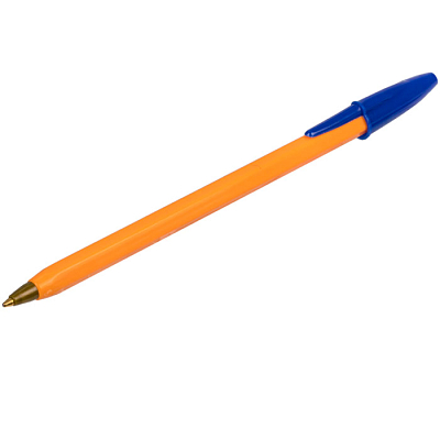 Ручка шариковая "Basic Orange BP-01", 1мм, синяя, оранжевый корпус