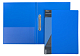 Папка пластиковая "Hatber", А4, на 2-х кольцах, 700мкм, корешок 25мм, серия "Standard - Синяя"