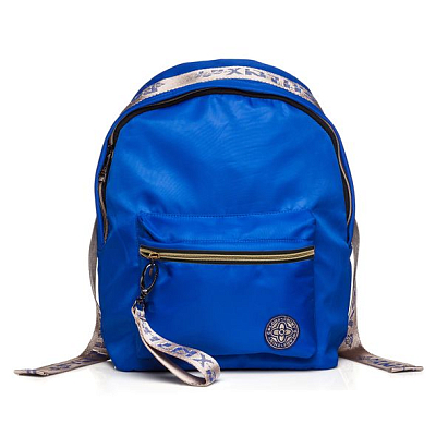 Рюкзак "Hatber", 33х25х16см, нейлон, 1 отделение,  1 карман, серия "Fashion - Золото на синем"