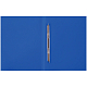 Папка пластиковая для документов "OfficeSpace", А4, 100л, 450мкм, корешок 14мм, пружинный скоросшиватель, синяя