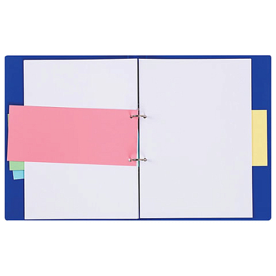 Набор картонных разделителей листов "Brauberg", 240x105мм, 180гр/м2, розовые, 100шт в плёнке