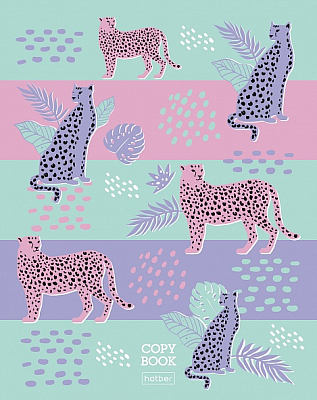 Тетрадь "Hatber", 48л, А5, клетка, на скобе, серия "Big Cats"