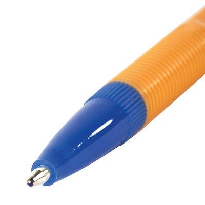 Ручка шариковая "Staff BP-03", 1мм, синяя, оранжевый корпус
