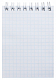 Блокнот "Hatber", 80л, А7, клетка, пластиковая обложка, на гребне, серия "Metallic - Бордо"