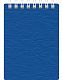 Блокнот "Hatber", 80л, А7, клетка, пластиковая обложка, на гребне, серия "Wood Голубой"
