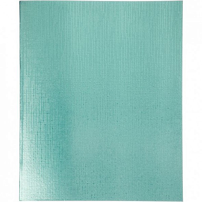 Тетрадь "Hatber", 96л, А5, клетка, обложка бумвинил, на скобе, серия "Metallic - Мята"