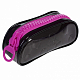 Пенал "Hatber", 205х80х70мм, на молнии, серия "Zipper - Black&Pink"