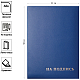 Папка адресная "OfficeSpace", А4, бумвинил, серия "На подпись", синяя