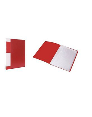 Папка пластиковая "Hatber", А4, 600мкм, 20 вкладышей, 14мм, серия "Standard - Красная"
