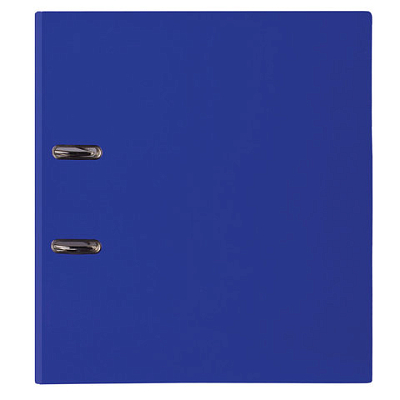 Папка-регистратор "Brauberg", А4, 75мм, арочный механизм, ламинированное покрытие, синяя