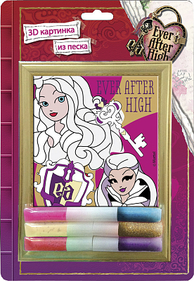 Панно из цветного песка "Centrum", серия "Ever After High 3D", в картонной упаковке