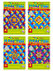 Набор цветного мягкого пластика "BG", 4л, А4, с рисунком, в папке, серия "Цветочный узор"