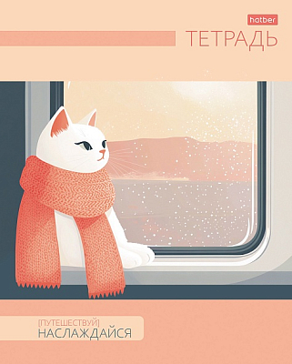 Тетрадь "Hatber", 48л, А5, клетка, тиснение, на скобе, серия "Путешествуй"