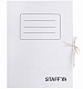 Папка архивная картонная на завязках "Staff", 325х250x150мм, 1400л, белая