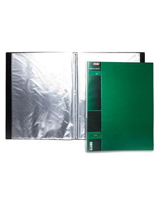 Папка пластиковая "Hatber", А4, 700мкм, 40 вкладышей, 21мм, серия "Wood - Зелёная"