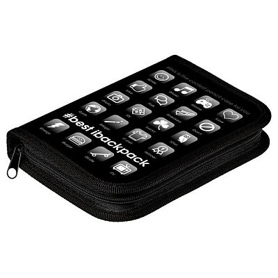 Пенал "Hatber", 190х130мм, 1 отделение на молнии, конгрев, серия "I Love Gadget"