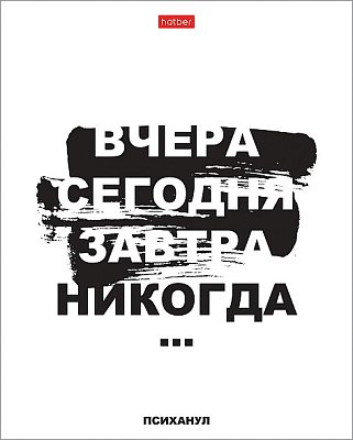 Тетрадь "Hatber", 48л, А5, клетка, на скобе, серия "Психанул"