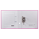 Папка-регистратор "OfficeSpace", А4, 70мм, 500л, арочный механизм, бумвинил, розовая