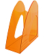 Лоток пластиковый вертикальный для документов А4 "Hatber", 235x90x240мм, тонированный, оранжевый