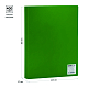 Папка пластиковая для документов "OfficeSpace", А4, 20 вкладышей, 400мкм, корешок 17мм, зелёная