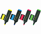 Набор текстовыделителей "Brauberg Original", 1-5мм, скошенный наконечник, водная основа, 4 неоновых цвета, 4шт в в ПВХ-упаковке