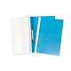 Папка-скоросшиватель пластиковая "Hatber", А4, 100/120мкм, прозрачный верх, голубая