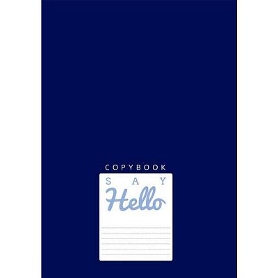 Тетрадь для записи "BG", 80л, А4, клетка, ламинация, на скобе, серия "Say Hello №1"