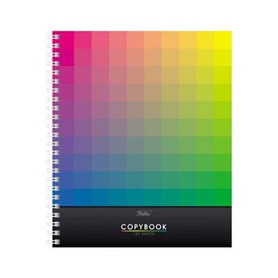 Тетрадь "Hatber", 120л, А5, клетка, твёрдая обложка, на гребне, серия "Spectrum"