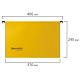 Папка картонная подвесная "Brauberg", Foolscap, 370x245мм, 80л, 220гр/м2, жёлтая