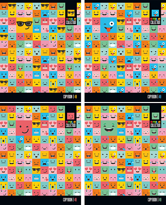 Тетрадь школьная "BG", 48л, А5, клетка, на скобе, серия "Smile Collection №2"