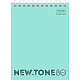 Блокнот "Hatber Premium", 80л, А6, клетка, пластиковая обложка, на гребне, серия "NewTone Pastel - Мята"