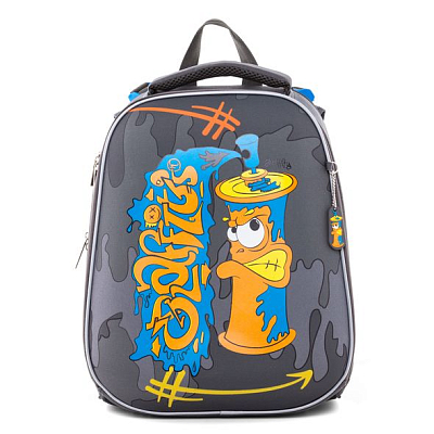 Рюкзак "Hatber", 37x29x17см, EVA-материал, 2 отделения, 1 карман, серия "Ergonomic - Graffiti"